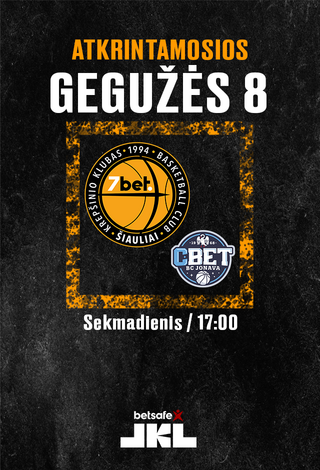 ATKRINTAMOSIOS: Šiauliai-7bet -  Jonavos CBET