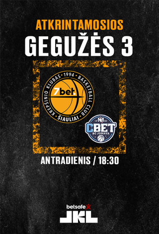 ATKRINTAMOSIOS: Šiauliai-7bet -  Jonavos CBET