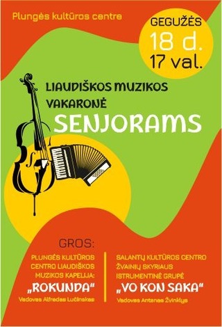 NEĮVYKS. Liaudiškos muzikos vakaronė senjorams