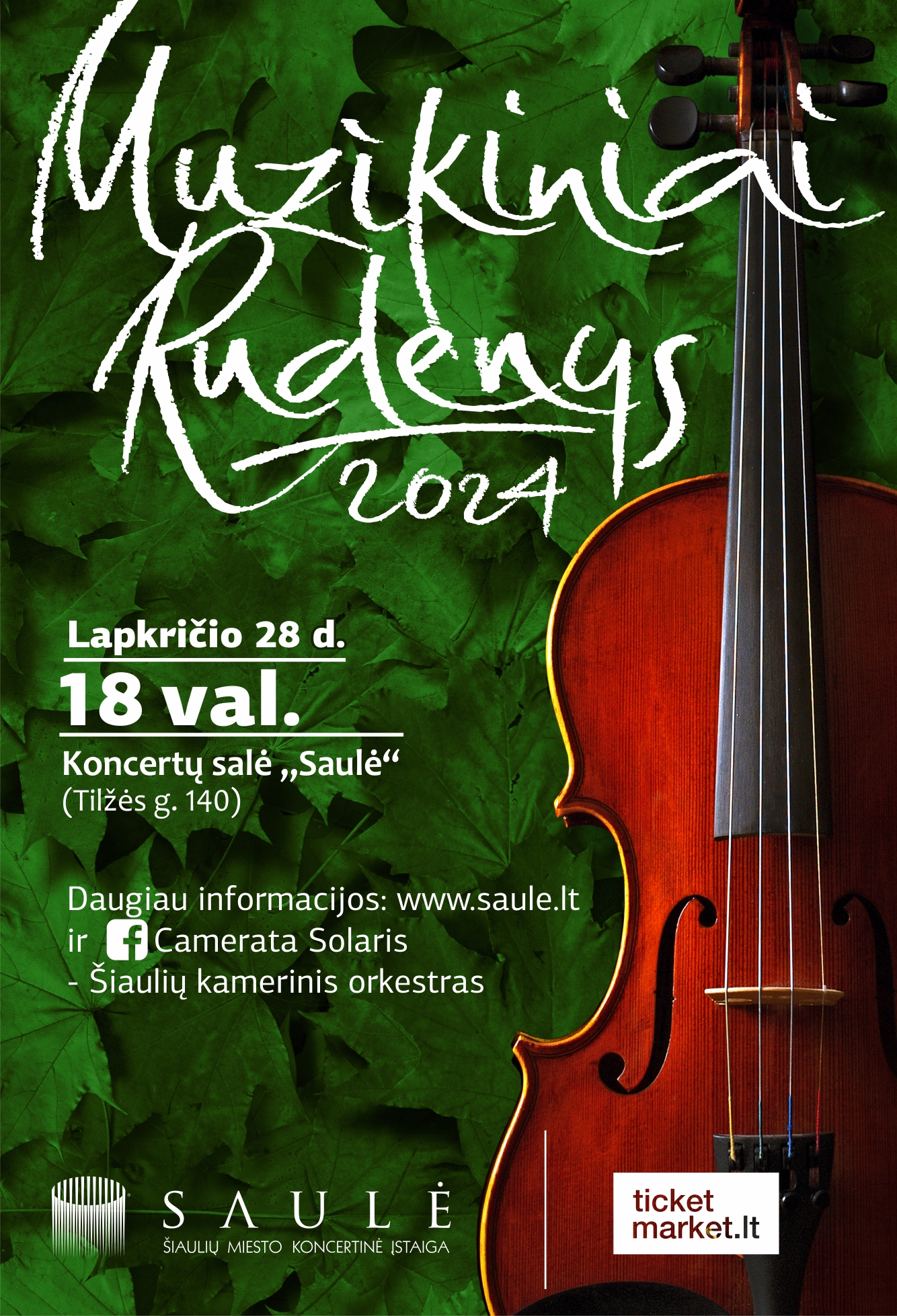 Koncertas „MUZIKINIAI RUDENYS 2024“